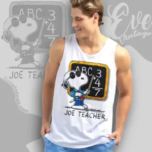 Snoopy Joe Teacher Vintage Tank Top Racerback