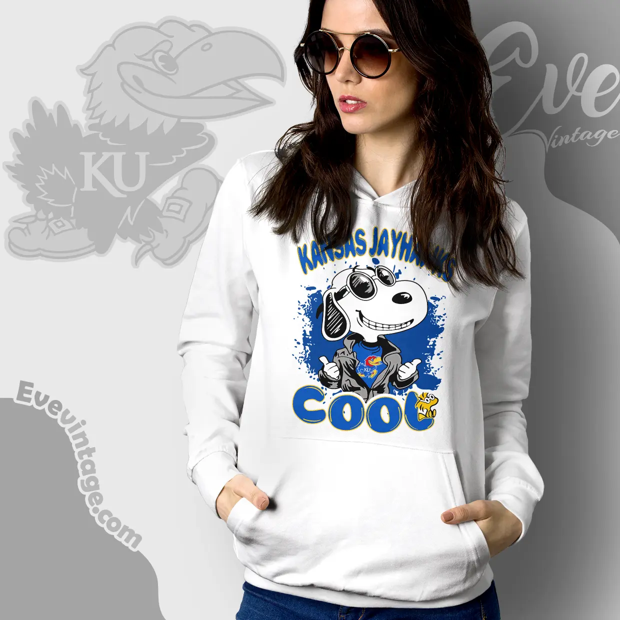 Snoopy Kansas Jayhawks Cool Hoodie Snoopy Kansas Jayhawks Cool Hoodie