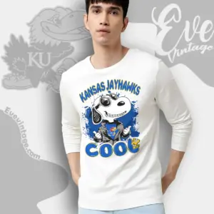 Snoopy Kansas Jayhawks Cool Long Sleeve Tee