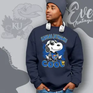 Snoopy Kansas Jayhawks Cool Sweatshirt
