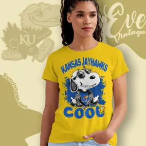 Snoopy Kansas Jayhawks Cool Women T shirt