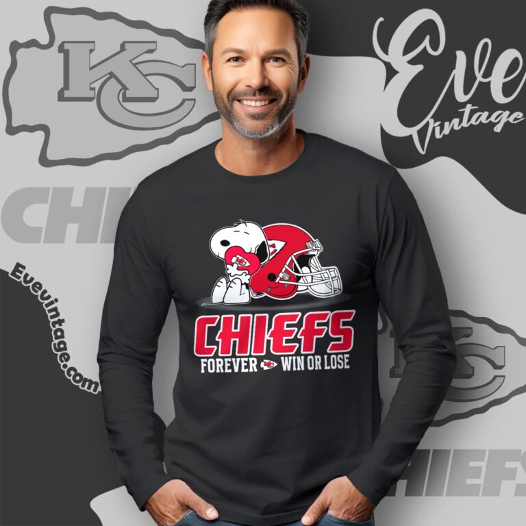 Snoopy Kansas city Chiefs Forever Win Or Lose Shirt Long Sleeve Tee Snoopy Kansas city Chiefs Forever Win Or Lose Shirt Long Sleeve Tee