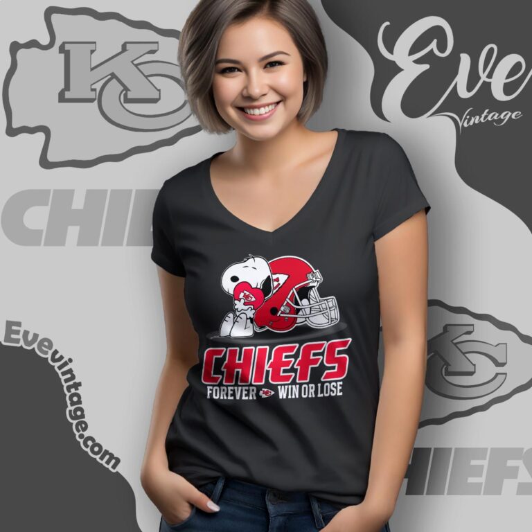 Snoopy Kansas city Chiefs Forever Win Or Lose Shirt V Neck TShirt Snoopy Kansas city Chiefs Forever Win Or Lose Shirt V Neck TShirt