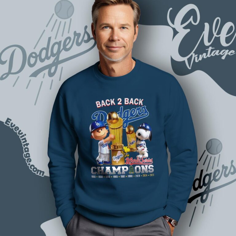 Snoopy La Dodgers Back To Back 2025 Shirt Peanuts World Series Champions Tee Sweatshirt Snoopy La Dodgers Back To Back 2025 Shirt Peanuts World Series Champions Tee Sweatshirt