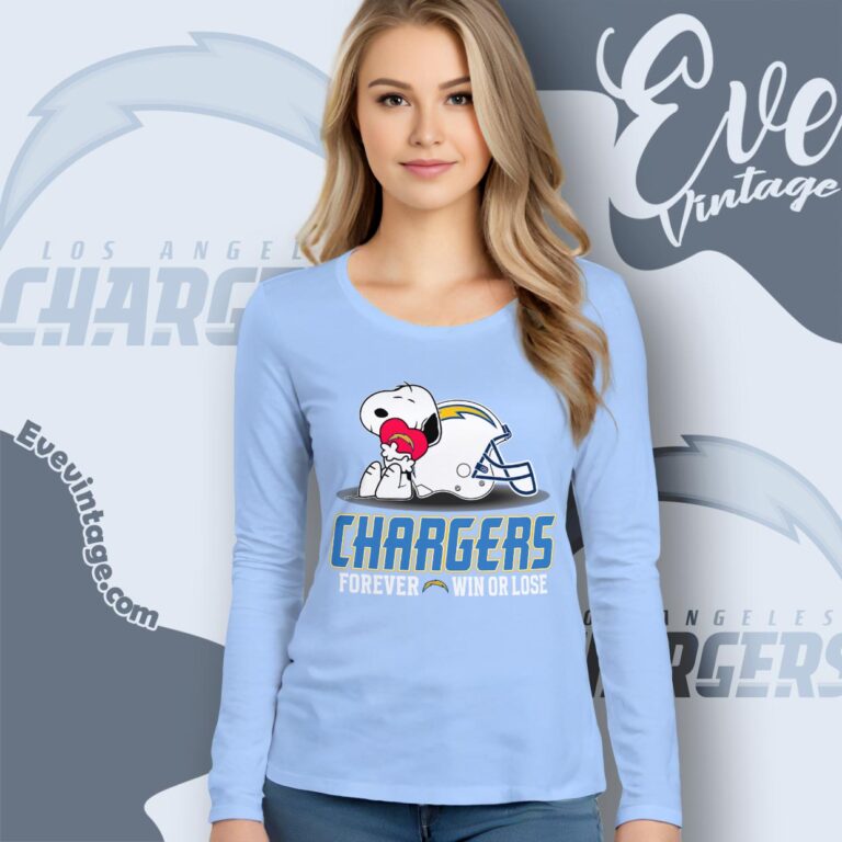 Snoopy Los Angeles Chargers Forever Win Or Lose Shirt Long Sleeve Tee Snoopy Los Angeles Chargers Forever Win Or Lose Shirt Long Sleeve Tee