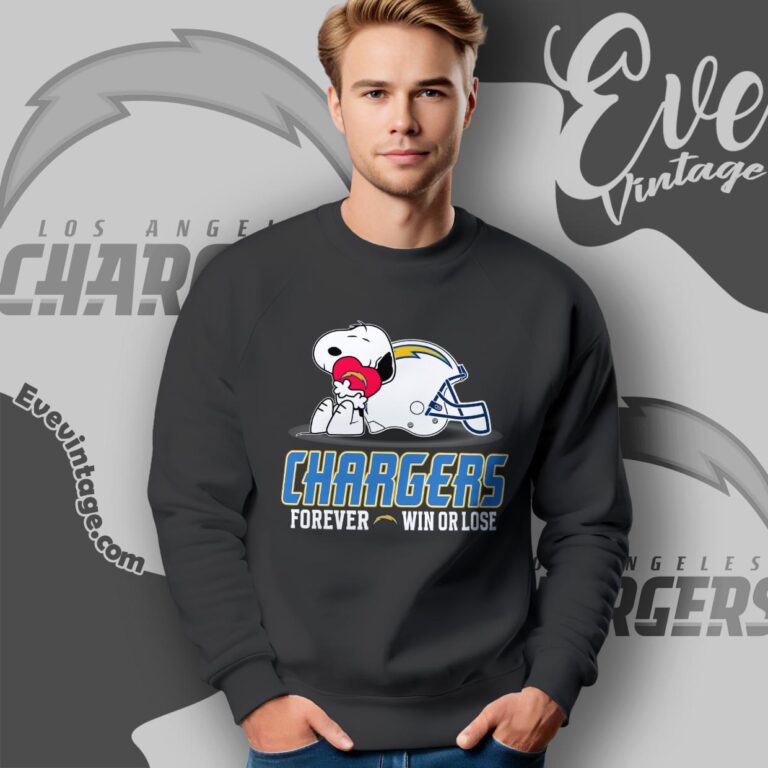 Snoopy Los Angeles Chargers Forever Win Or Lose Shirt Sweatshirt Snoopy Los Angeles Chargers Forever Win Or Lose Shirt Sweatshirt