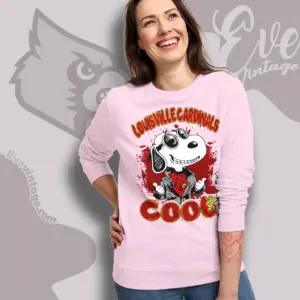 Snoopy Louisville Cardinals Cool Sweatshirt