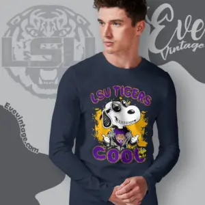 Snoopy Lsu Tigers Cool Long Sleeve Tee