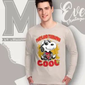 Snoopy Maryland Terrapins Cool Long Sleeve Tee