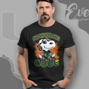 Snoopy Miami Hurricanes Cool T shirt
