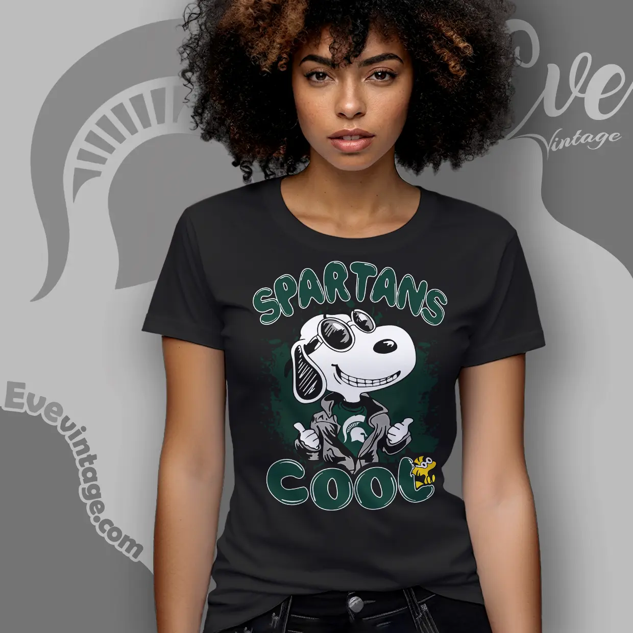Snoopy Michigan State Spartans Cool Women T shirt Snoopy Michigan State Spartans Cool Women T shirt