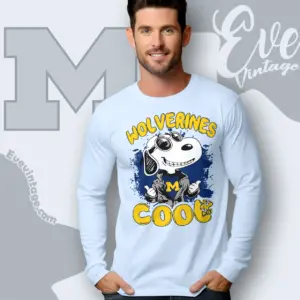 Snoopy Michigan Wolverines Cool Long Sleeve Tee