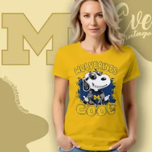 Snoopy Michigan Wolverines Cool Women T shirt