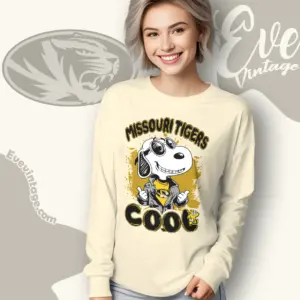 Snoopy Missouri Tigers Cool Long Sleeve Tee