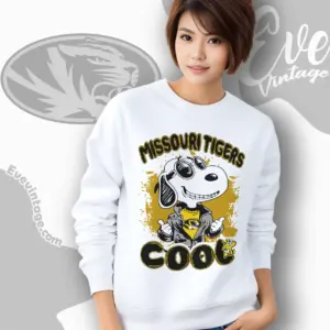 Snoopy Missouri Tigers Cool Sweatshirt