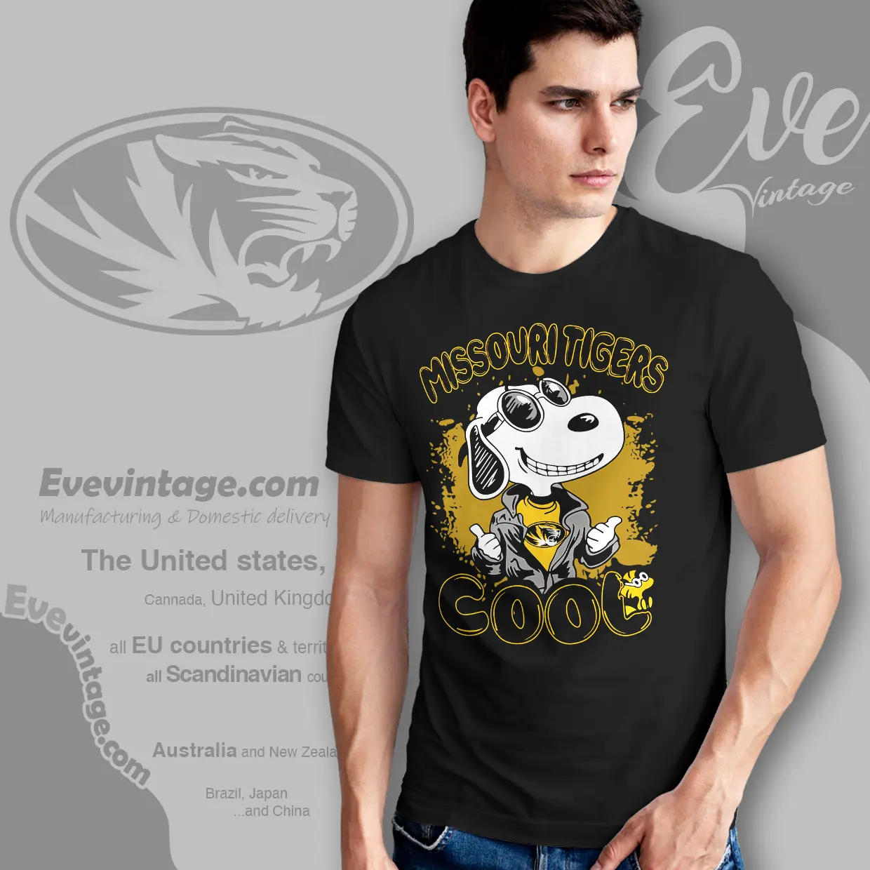 Snoopy Missouri Tigers Cool T shirt Snoopy Missouri Tigers Cool T shirt
