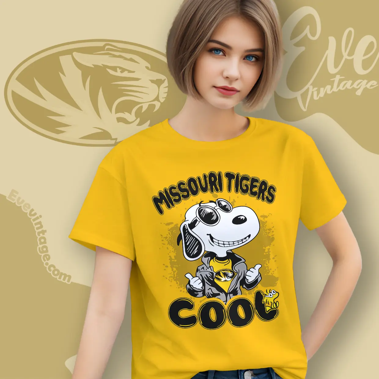 Snoopy Missouri Tigers Cool Women T shirt Snoopy Missouri Tigers Cool Women T shirt