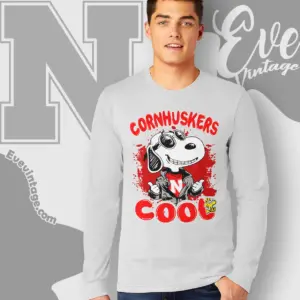 Snoopy Nebraska Cornhuskers Cool Long Sleeve Tee