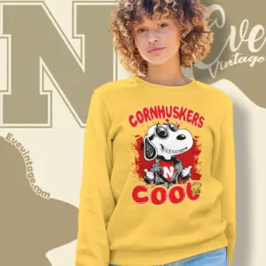 Snoopy Nebraska Cornhuskers Cool Sweatshirt