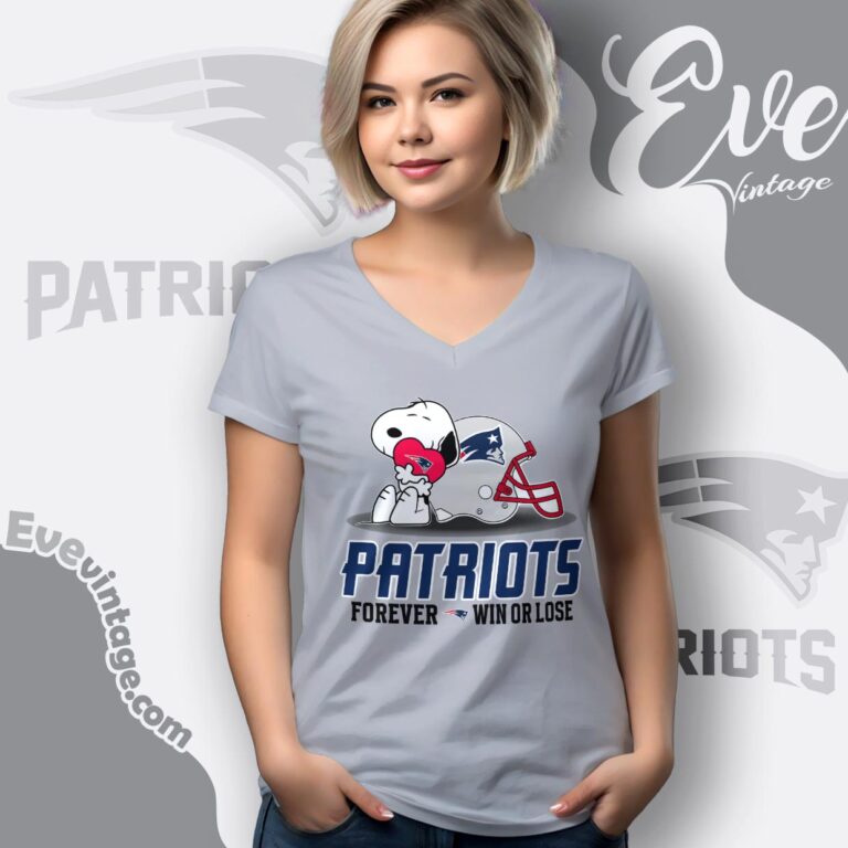 Snoopy New England Patriots Forever Win Or Lose Shirt V Neck TShirt Snoopy New England Patriots Forever Win Or Lose Shirt V Neck TShirt
