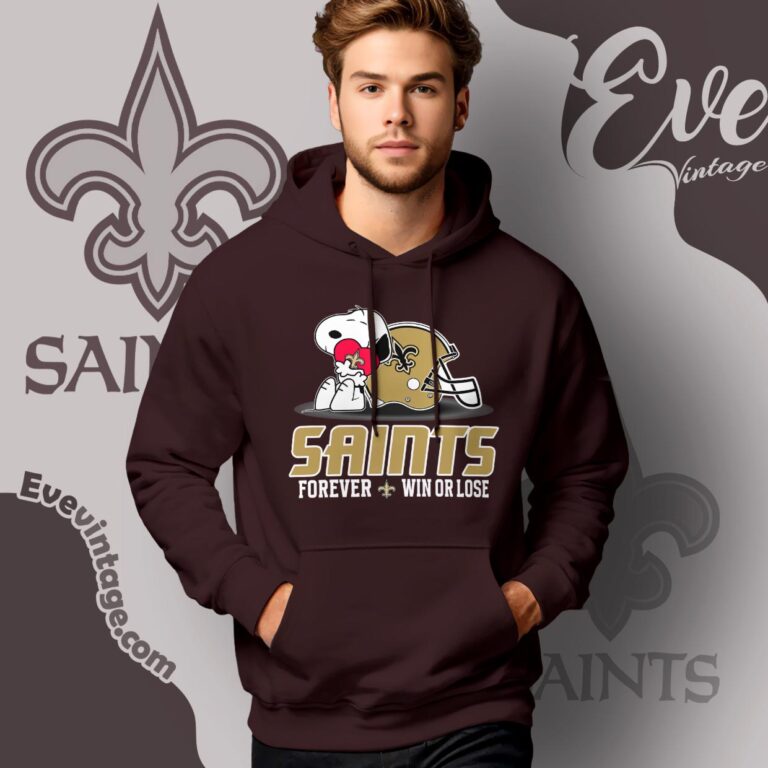 Snoopy New Orleans Saints Forever Win Or Lose Shirt Hoodie Snoopy New Orleans Saints Forever Win Or Lose Shirt Hoodie