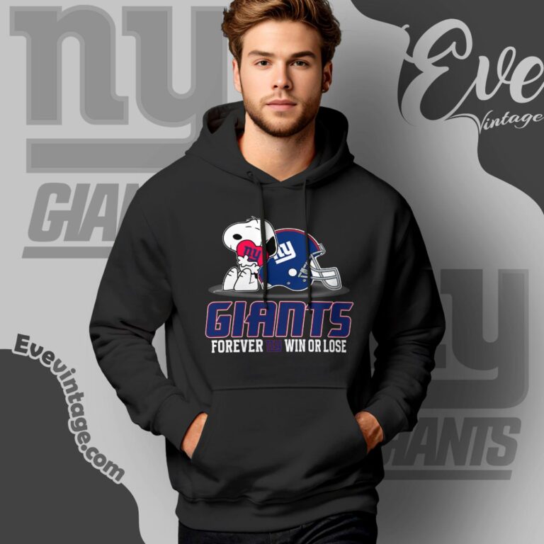 Snoopy New York Giants Forever Win Or Lose Shirt Hoodie Snoopy New York Giants Forever Win Or Lose Shirt Hoodie