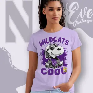Snoopy Northwestern Wildcats Cool Women T shirt