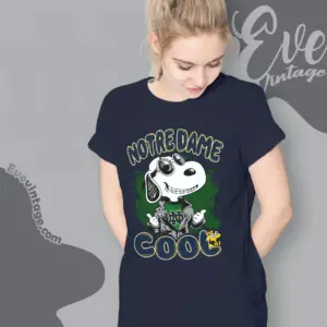 Snoopy Notre Dame Fighting Irish Cool Women T shirt