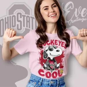 Snoopy Ohio State Buckeyes Cool Women T shirt