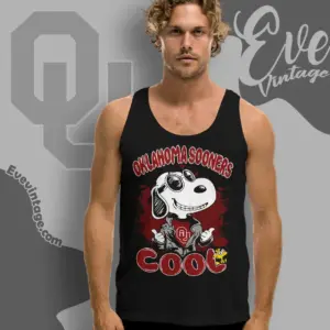 Snoopy Oklahoma Sooners Cool Tank Top Racerback