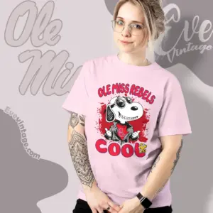 Snoopy Ole Miss Rebels Cool Women T shirt