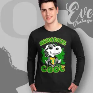 Snoopy Oregon Ducks Cool Long Sleeve Tee