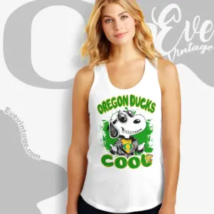 Snoopy Oregon Ducks Cool Tank Top Racerback