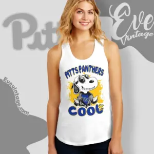 Snoopy Pitt Panthers Cool Tank Top Racerback