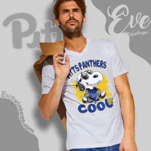 Snoopy Pitt Panthers Cool V Neck TShirt