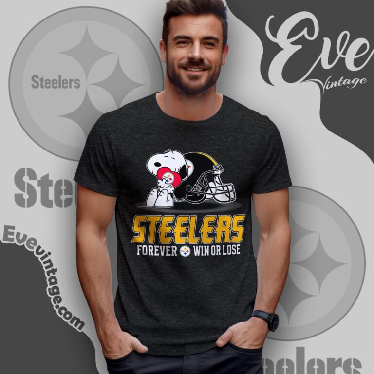 Snoopy Pittsburgh Steelers Forever Win Or Lose Shirt T shirt Snoopy Pittsburgh Steelers Forever Win Or Lose Shirt T shirt