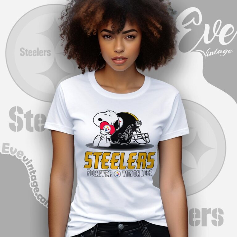 Snoopy Pittsburgh Steelers Forever Win Or Lose Shirt Women T shirt Snoopy Pittsburgh Steelers Forever Win Or Lose Shirt Women T shirt