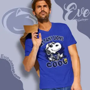 Snoopy Psu Nittany Lions Cool V Neck TShirt