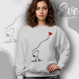 Snoopy Sometimes You Need To Let Thing Go Sweatshirt
