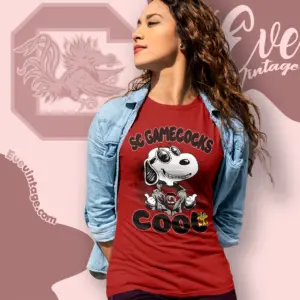 Snoopy South Carolina Gamecocks Cool Women T shirt