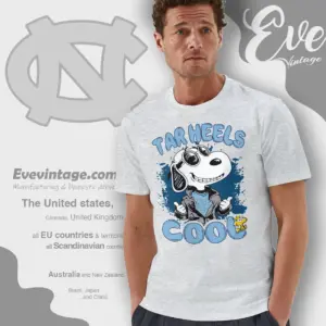 Snoopy Tar Heels Cool T shirt