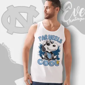 Snoopy Tar Heels Cool Tank Top Racerback