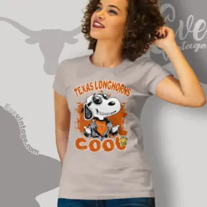 Snoopy Texas Longhorns Cool Women T shirt