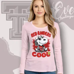 Snoopy Texas Tech Red Raiders Cool Long Sleeve Tee