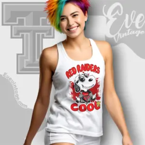Snoopy Texas Tech Red Raiders Cool Tank Top Racerback