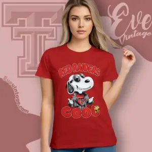 Snoopy Texas Tech Red Raiders Cool Women T shirt