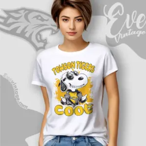 Snoopy Towson Tigers Cool Women T shirt