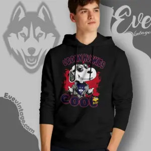 Snoopy Uconn Huskies Cool Hoodie