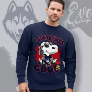 Snoopy Uconn Huskies Cool Sweatshirt