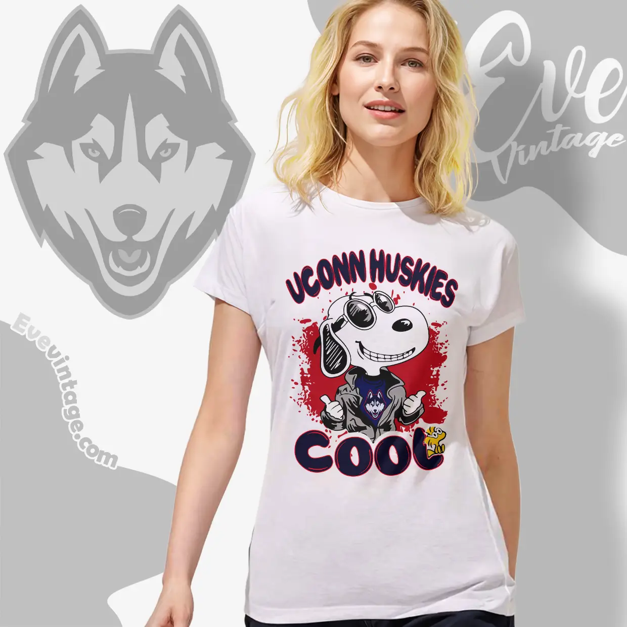 Snoopy Uconn Huskies Cool Women T shirt Snoopy Uconn Huskies Cool Women T shirt